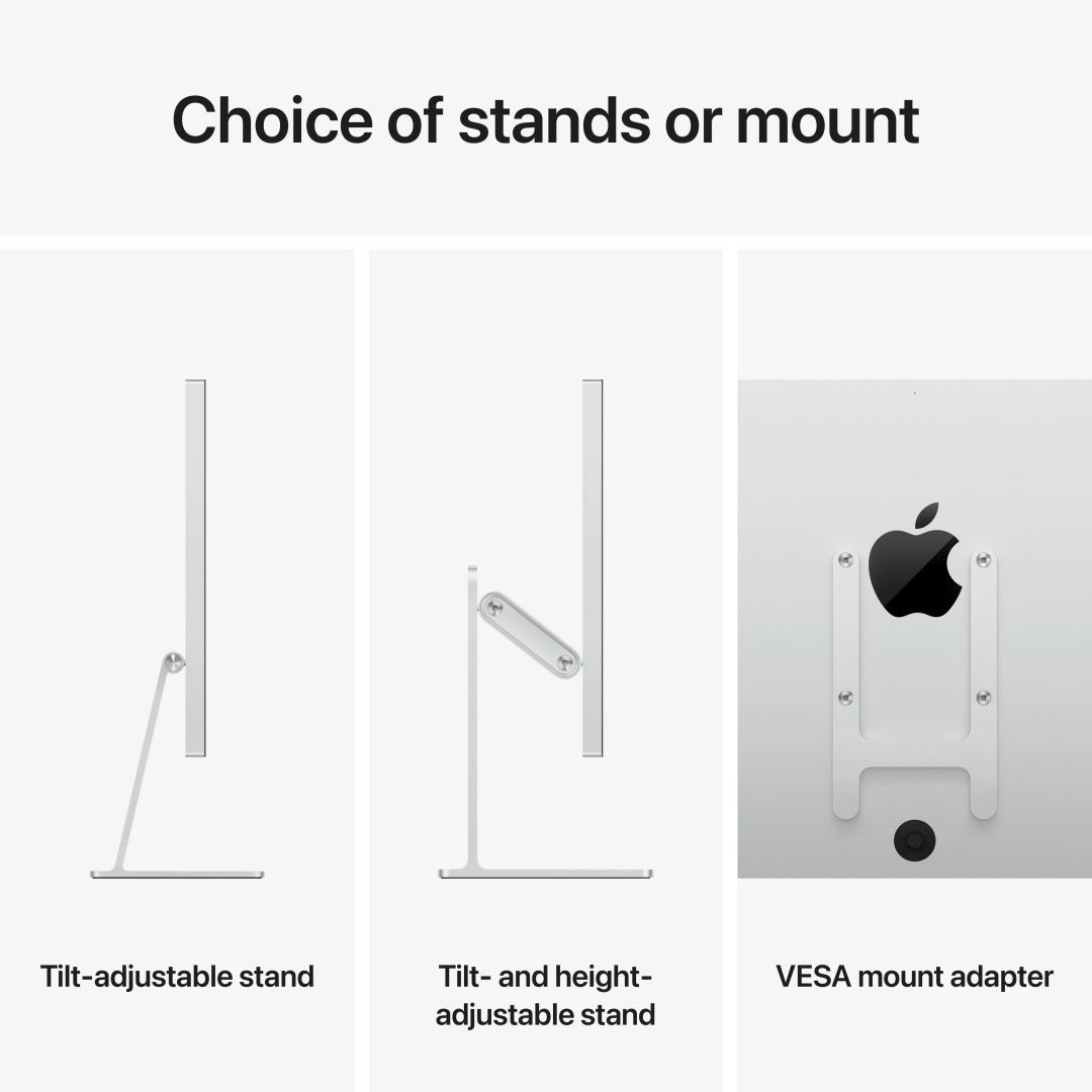 Apple 27" Studio Display (Standard Glass - Tilt- and Height-Adjustable Stand) LED
