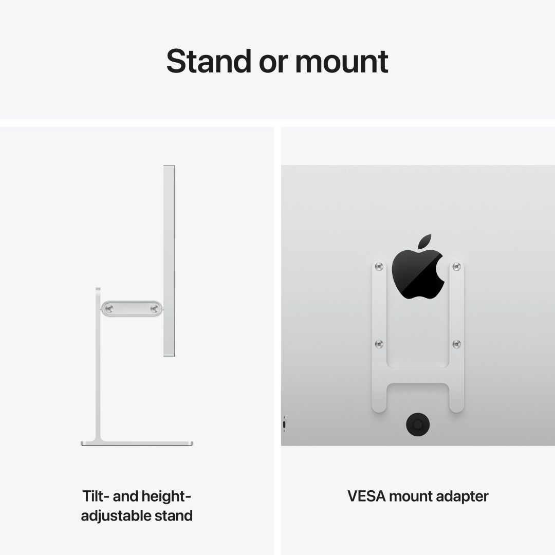 Apple 27" Studio Display XDR (Standard Glass - Tilt- and Height-Adjustable Stand) LED