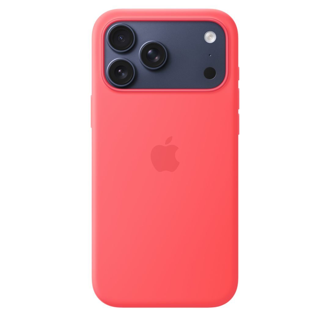 Apple iPhone 17 Pro Max Silicone Case with MagSafe Bright Guava