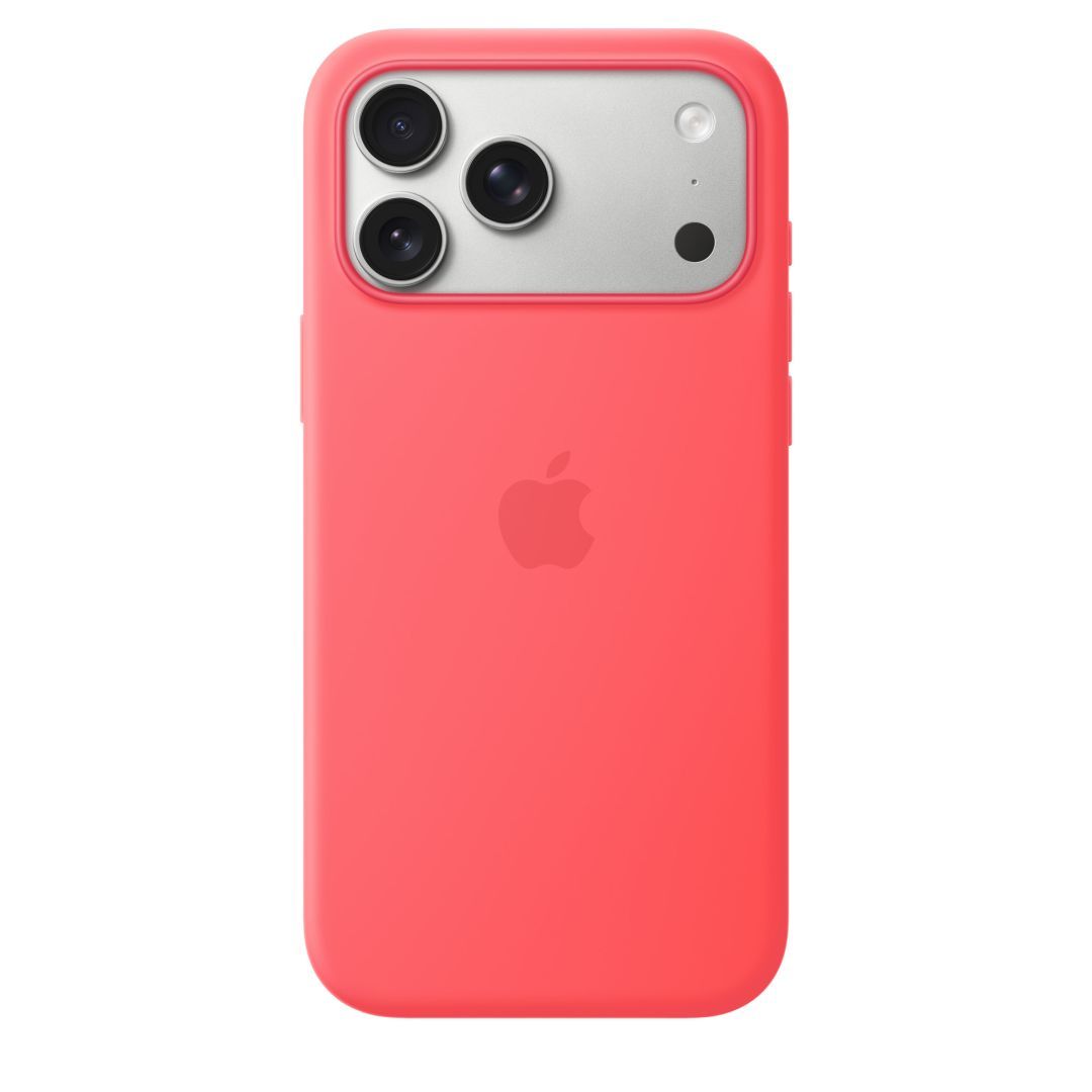 Apple iPhone 17 Pro Max Silicone Case with MagSafe Bright Guava