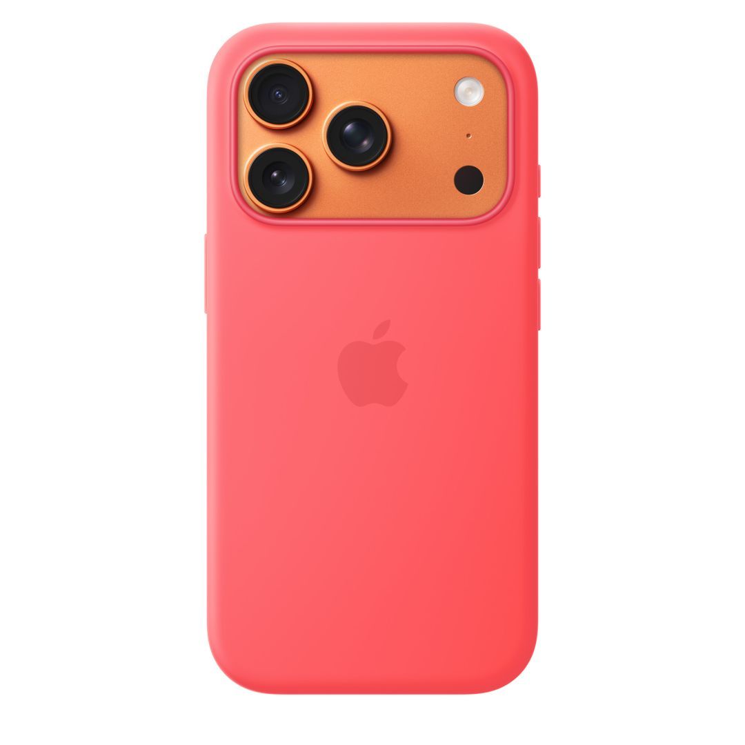 Apple iPhone 17 Pro Silicone Case with MagSafe Bright Guava