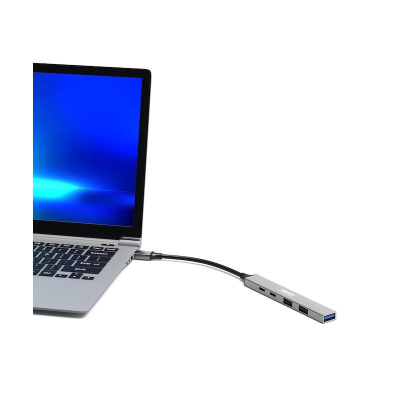 Port Designs USB-C hub with 4 USB ports + 1X USB-C 100W Port Designs USB-C hub with 4 USB ports + 1X USB-C 100W