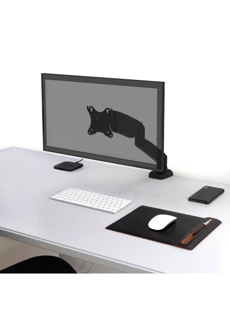 Port Designs Desk Mount Monitor Display Arm Black Port Designs Desk Mount Monitor Display Arm Black