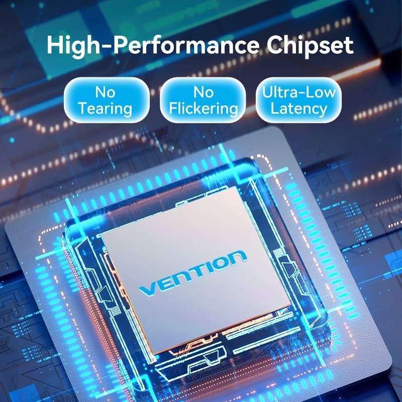 Vention Wireless HDMI Transmitter and Receiver 5GHz, 40m Black Vention Wireless HDMI Transmitter and Receiver 5GHz, 40m Black