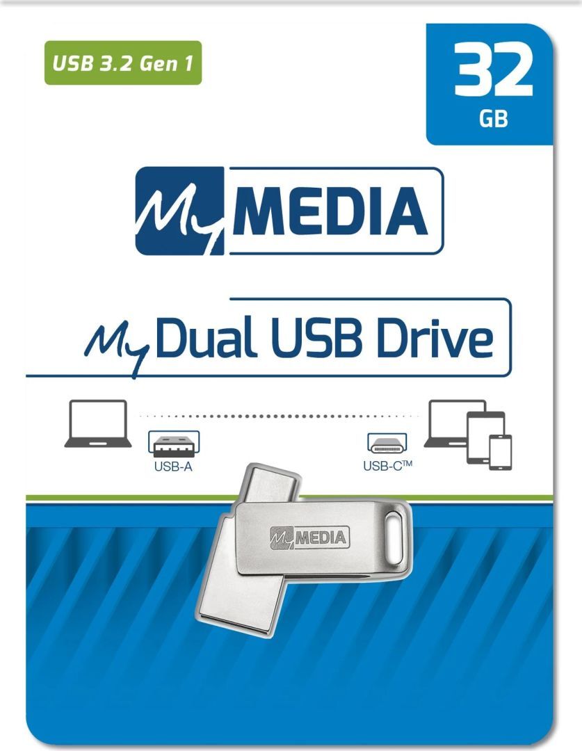 MyMedia 32GB MyDual USB3.2 Silver MyMedia 32GB MyDual USB3.2 Silver