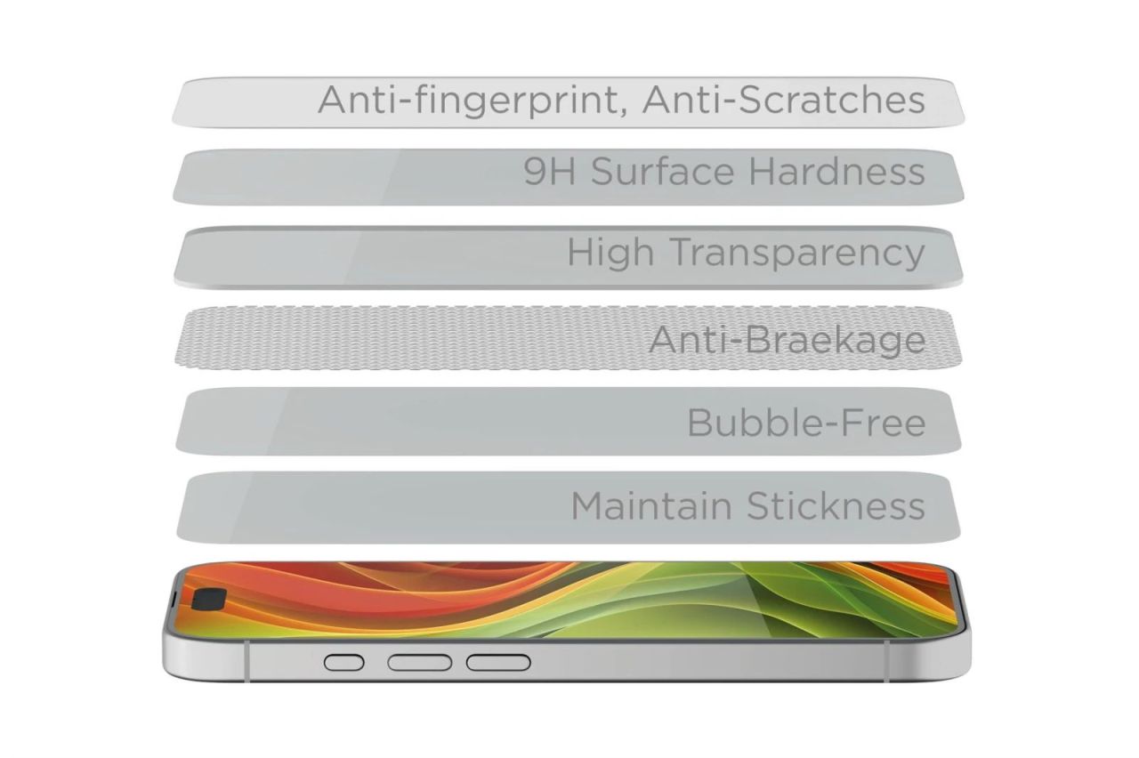 Mobile Origin EasyGlass Privacy with Applicator for iPhone 15/iPhone 16