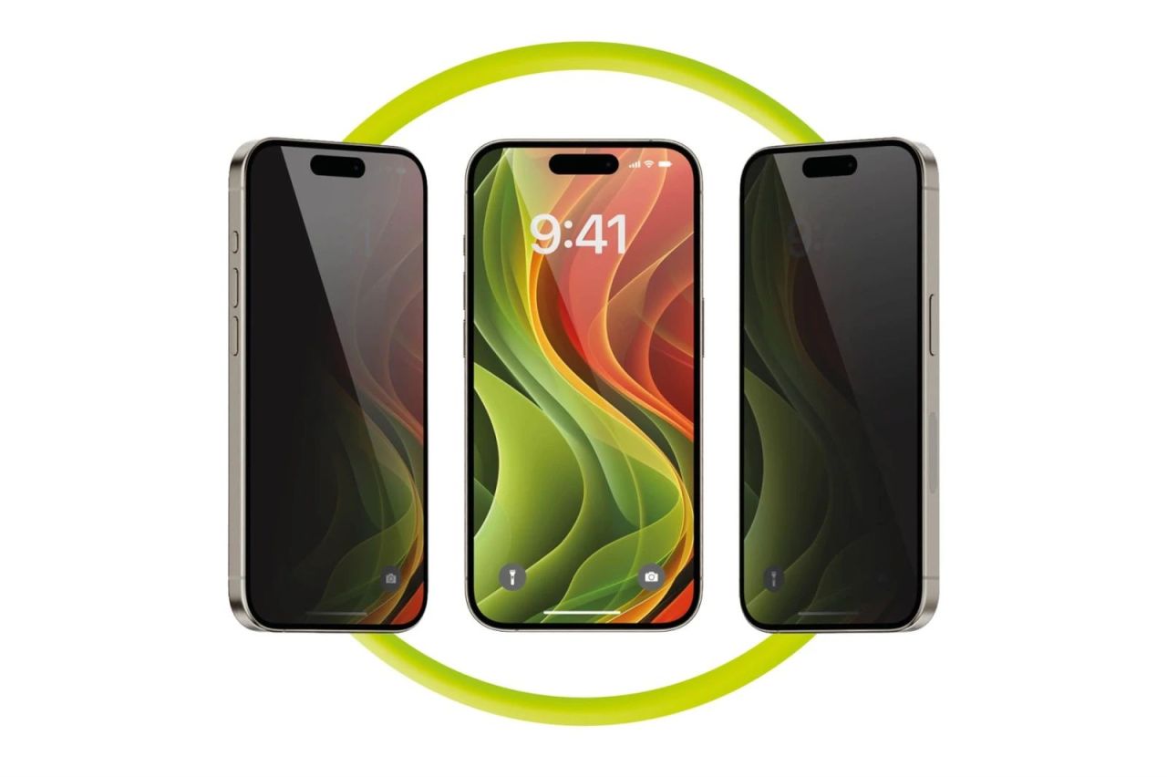 Mobile Origin EasyGlass Privacy with Applicator for iPhone 15/iPhone 16