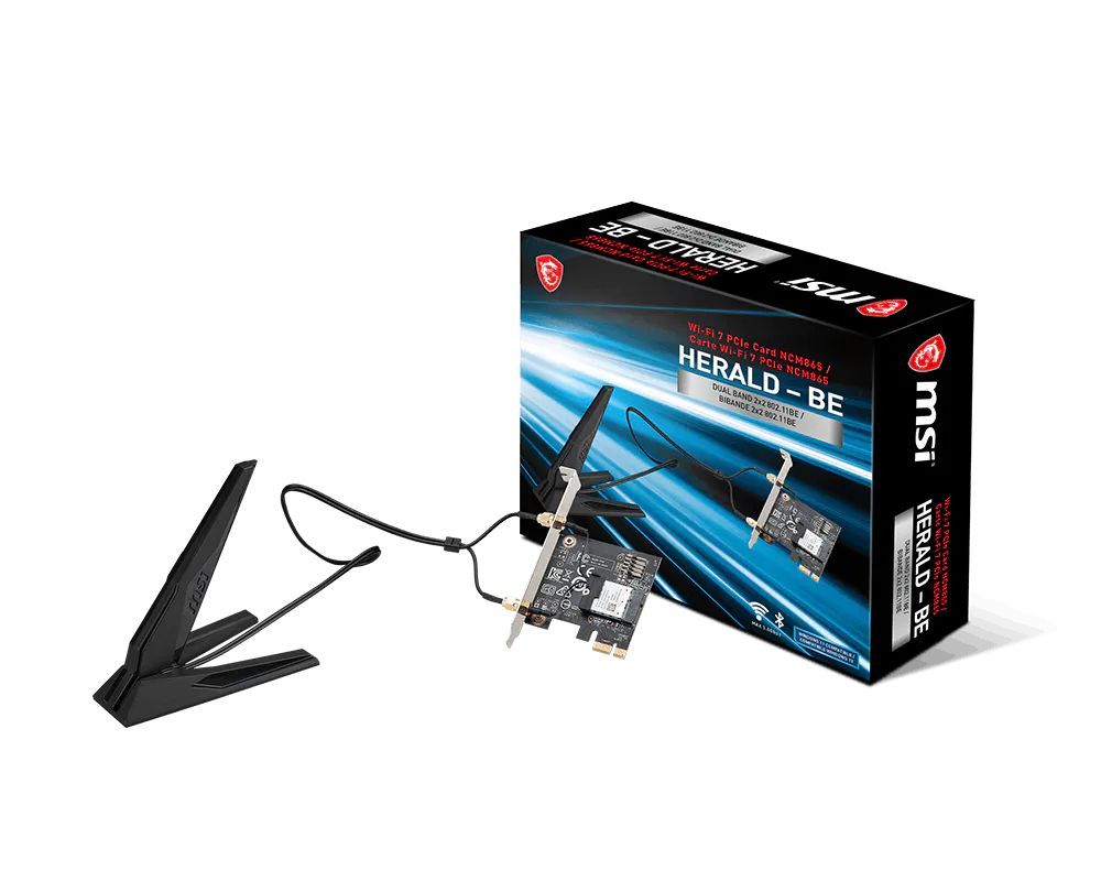 Msi HERALD-BE NCM865 WI-FI 7 Msi HERALD-BE NCM865 WI-FI 7
