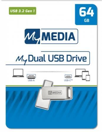 MyMedia 64GB MyDual USB3.2 Silver MyMedia 64GB MyDual USB3.2 Silver