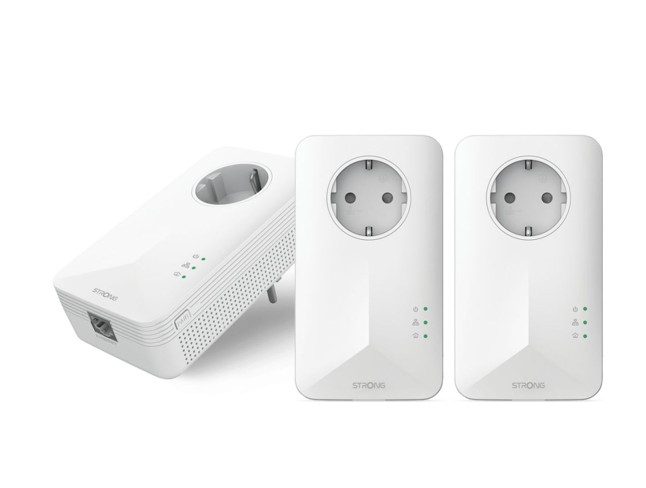 Strong Powerline 1000 Triple Pack EU V2 Powerline Adapter Kit Strong Powerline 1000 Triple Pack EU V2 Powerline Adapter Kit
