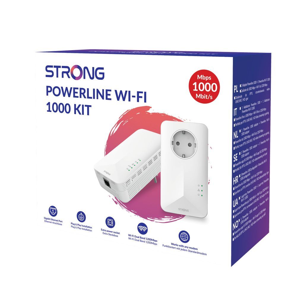 Strong Powerline Wi-Fi 1000 V2 Powerline Adapter Kit