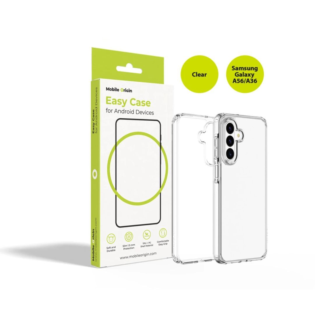Mobile Origin Easy Case for Samsung Galaxy A56/A36 Clear Mobile Origin Easy Case for Samsung Galaxy A56/A36 Clear