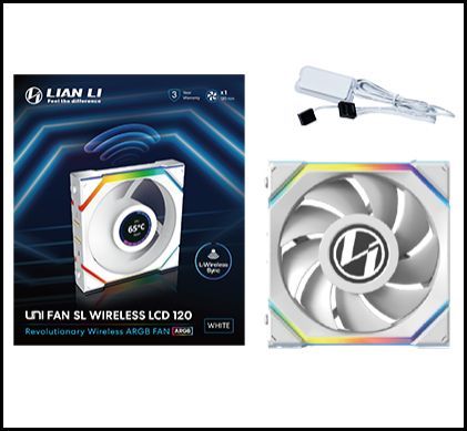 Lian Li UNI FAN SL Wireless LDC 120 White