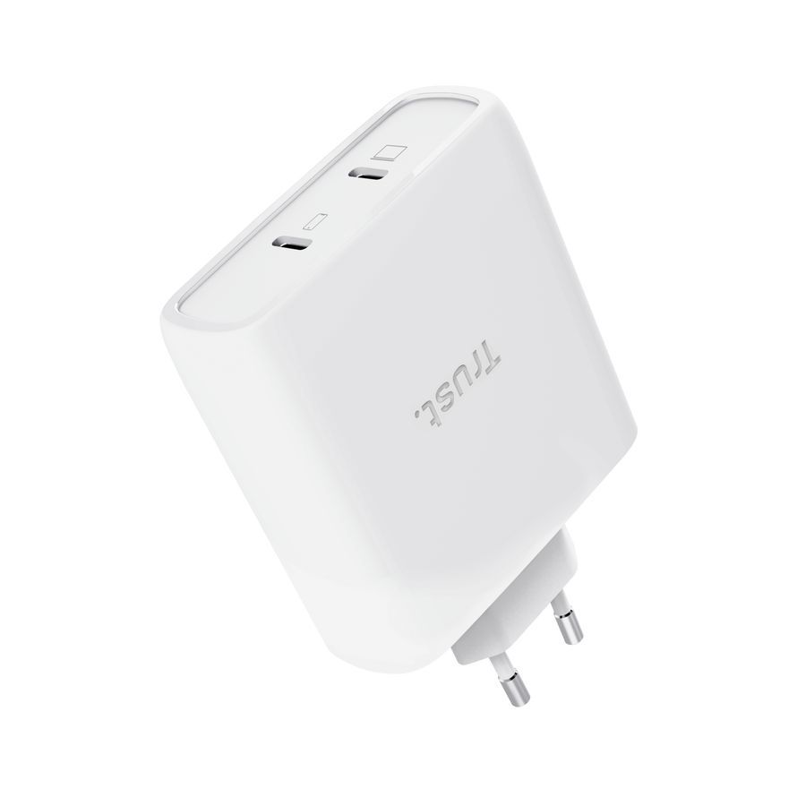 Trust Maxo 100W 2-Port USB-C GaN Charger White