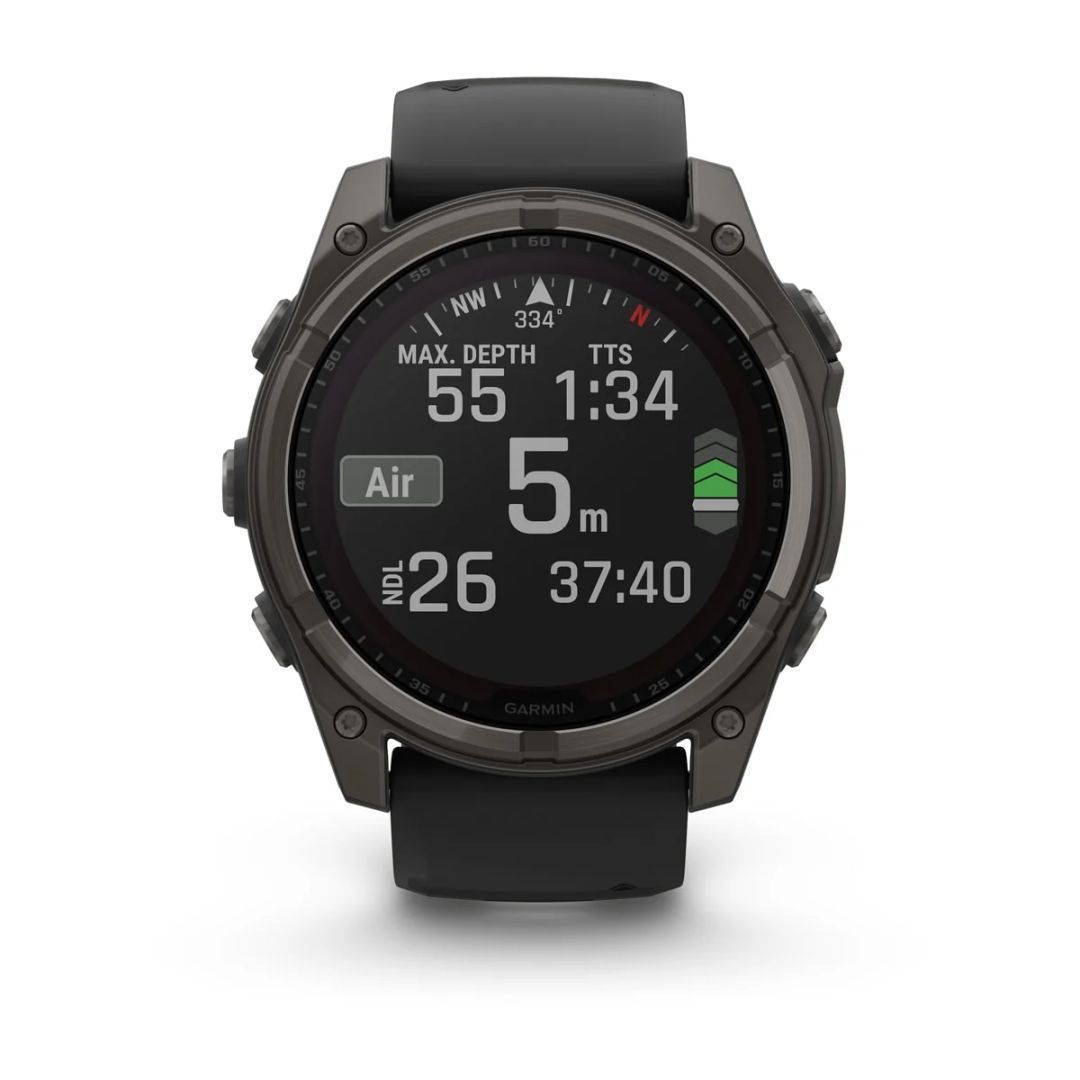 Garmin fenix 8 51mm Solarb Graphite/Titan Silicone Band Garmin fenix 8 51mm Solarb Graphite/Titan Silicone Band