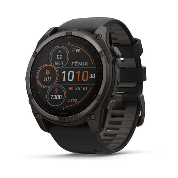 Garmin fenix 8 51mm Solarb Graphite/Titan Silicone Band Garmin fenix 8 51mm Solarb Graphite/Titan Silicone Band