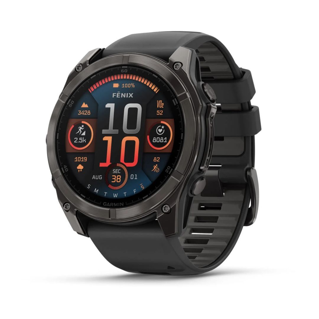 Garmin fenix 8 51mm AMOLED Sapphire with Black/Carbon Silicone Band Garmin fenix 8 51mm AMOLED Sapphire with Black/Carbon Silicone Band
