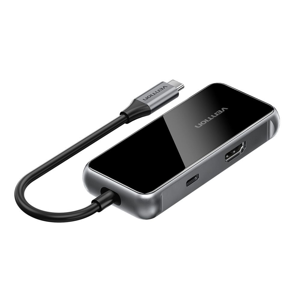 Vention 7-in-1 USB-C Docking Station Silver/Black Vention 7-in-1 USB-C Docking Station Silver/Black