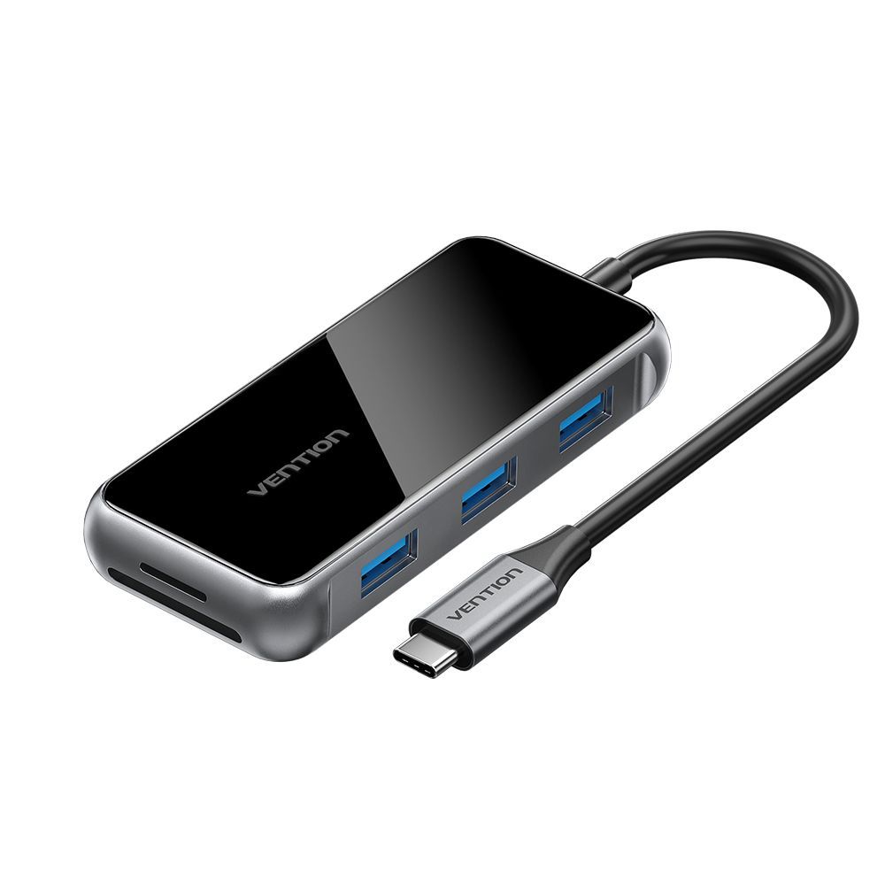 Vention 7-in-1 USB-C Docking Station Silver/Black Vention 7-in-1 USB-C Docking Station Silver/Black