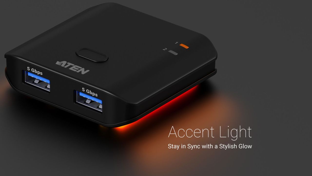 ATEN US4322-AT 2 x 2 USB 3.2 Gen 1 Sharing Switch