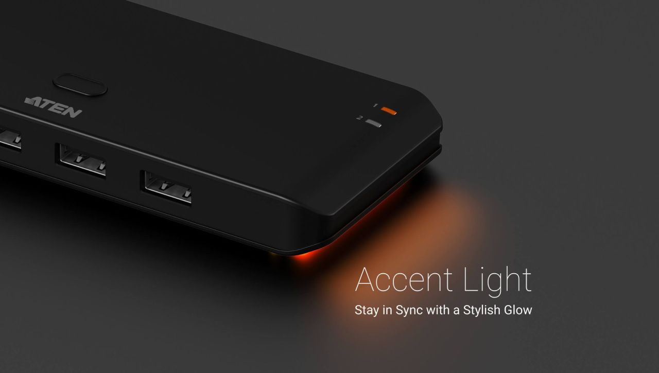 ATEN US4224-AT 2 x 4 USB 2.0 Sharing Switch