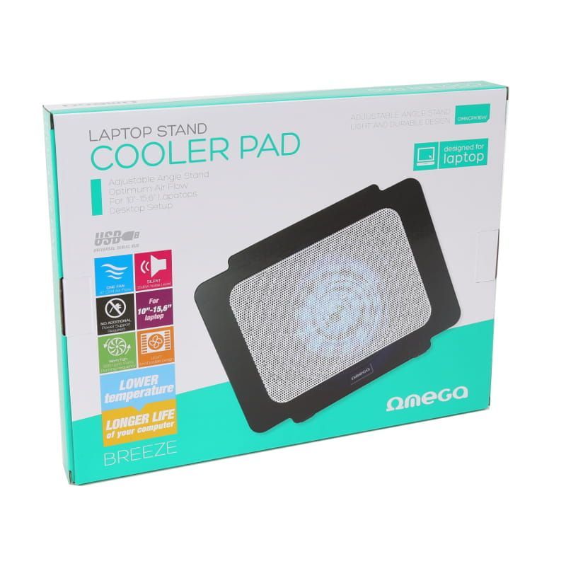 Platinet Omega Laptop Cooler Pad Breeze Black Platinet Omega Laptop Cooler Pad Breeze Black