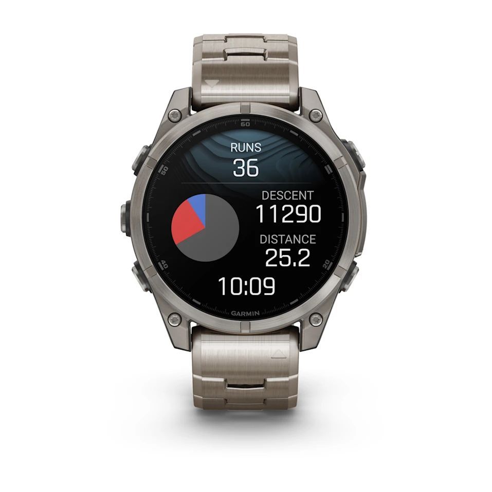 Garmin fenix 8 47mm AMOLED Sapphire Titanium with Vented titanium bracelet