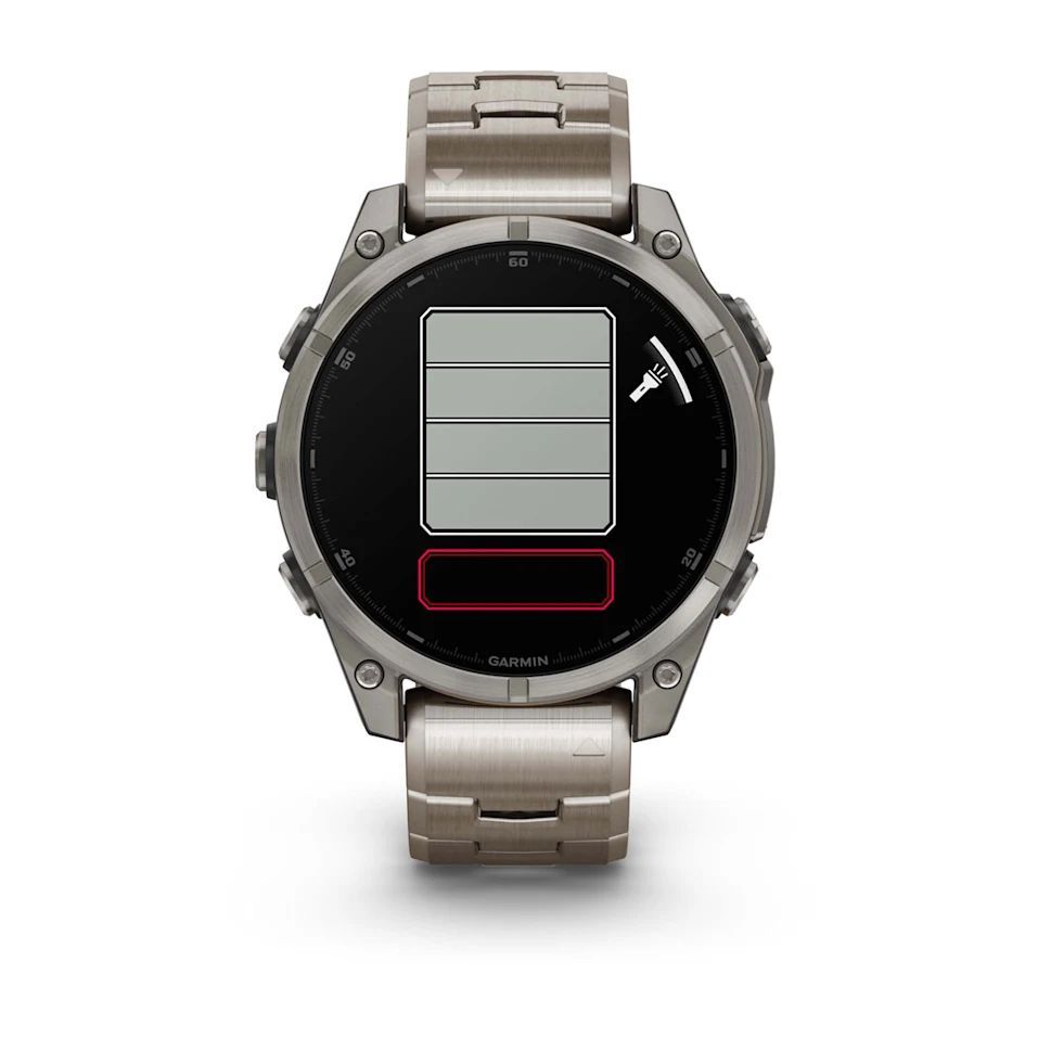 Garmin fenix 8 47mm AMOLED Sapphire Titanium with Vented titanium bracelet