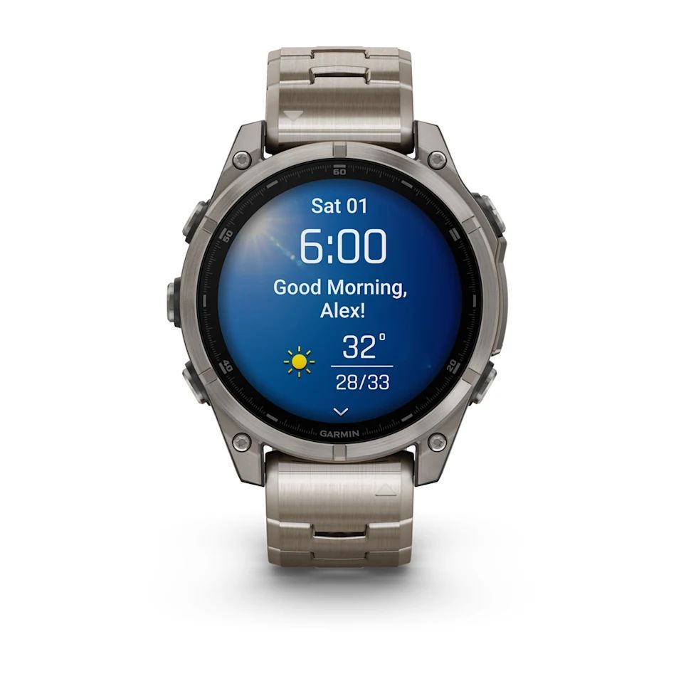 Garmin fenix 8 47mm AMOLED Sapphire Titanium with Vented titanium bracelet