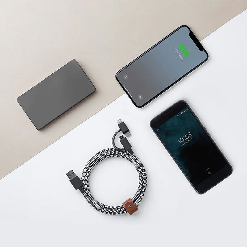 Native Union Belt Cable Universal USB-A to USB-C, Micro USB, Lightning 2m Zebra Native Union Belt Cable Universal USB-A to USB-C, Micro USB, Lightning 2m Zebra