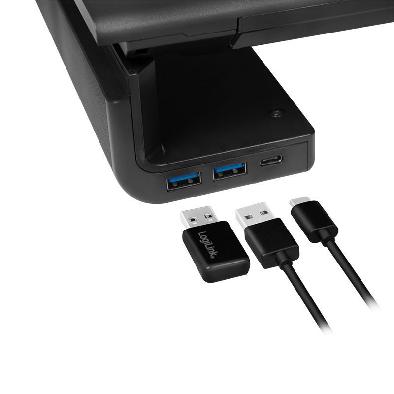 Logilink Ergonomic tabletop monitor riser Black Logilink Ergonomic tabletop monitor riser Black