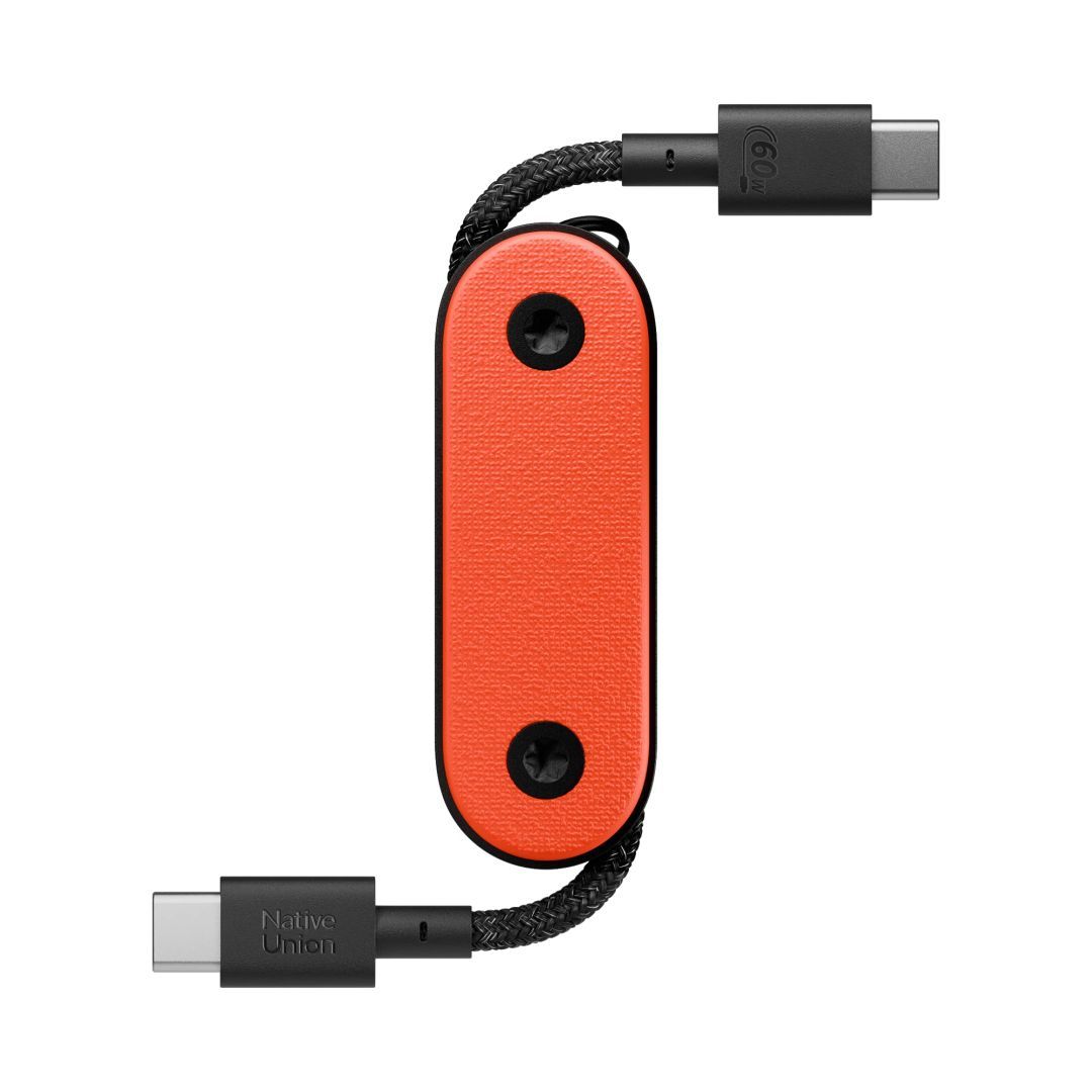 Native Union Pocket Cable USB-C to USB-C Cable Oxyfire Native Union Pocket Cable USB-C to USB-C Cable Oxyfire