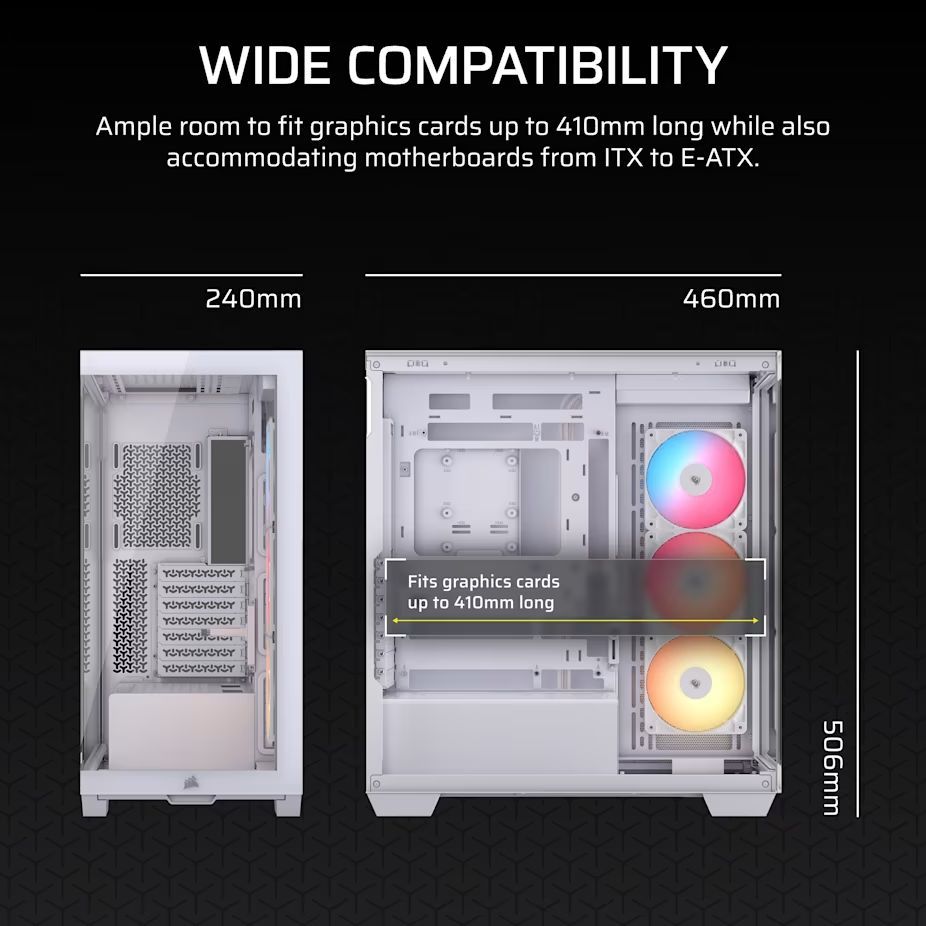 Corsair 3500X RS-R ARGB Tempered Glass White Corsair 3500X RS-R ARGB Tempered Glass White