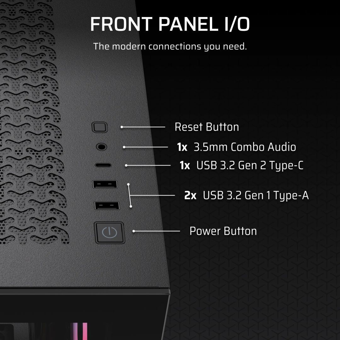 Corsair 3500X RS-R ARGB Tempered Glass Black Corsair 3500X RS-R ARGB Tempered Glass Black