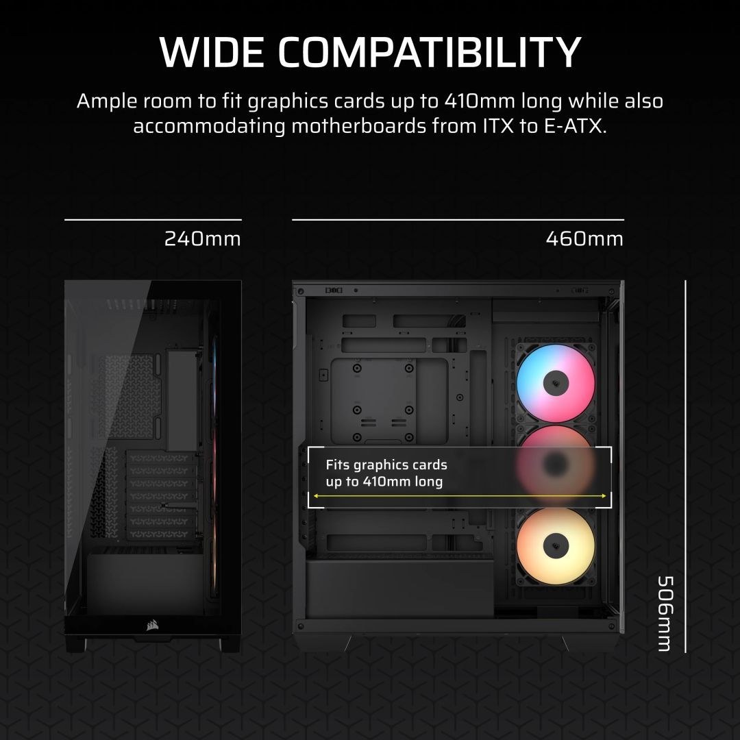 Corsair 3500X RS-R ARGB Tempered Glass Black Corsair 3500X RS-R ARGB Tempered Glass Black