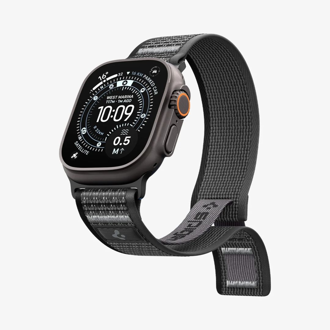 Spigen Athlex Air 2 Active Band for Apple Watch 49mm/46mm/45mm/44mm Black Gray