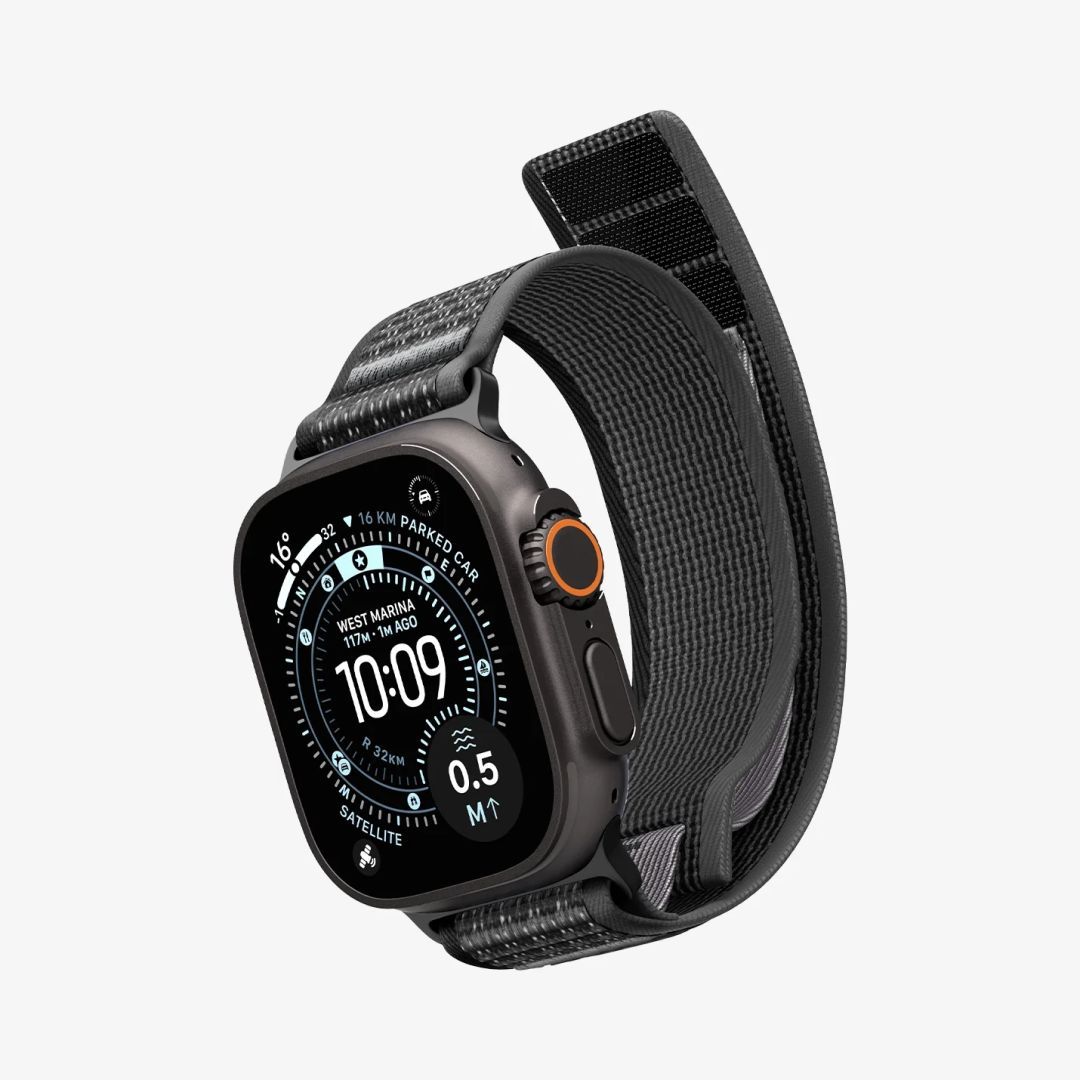 Spigen Athlex Air 2 Active Band for Apple Watch 49mm/46mm/45mm/44mm Black Gray