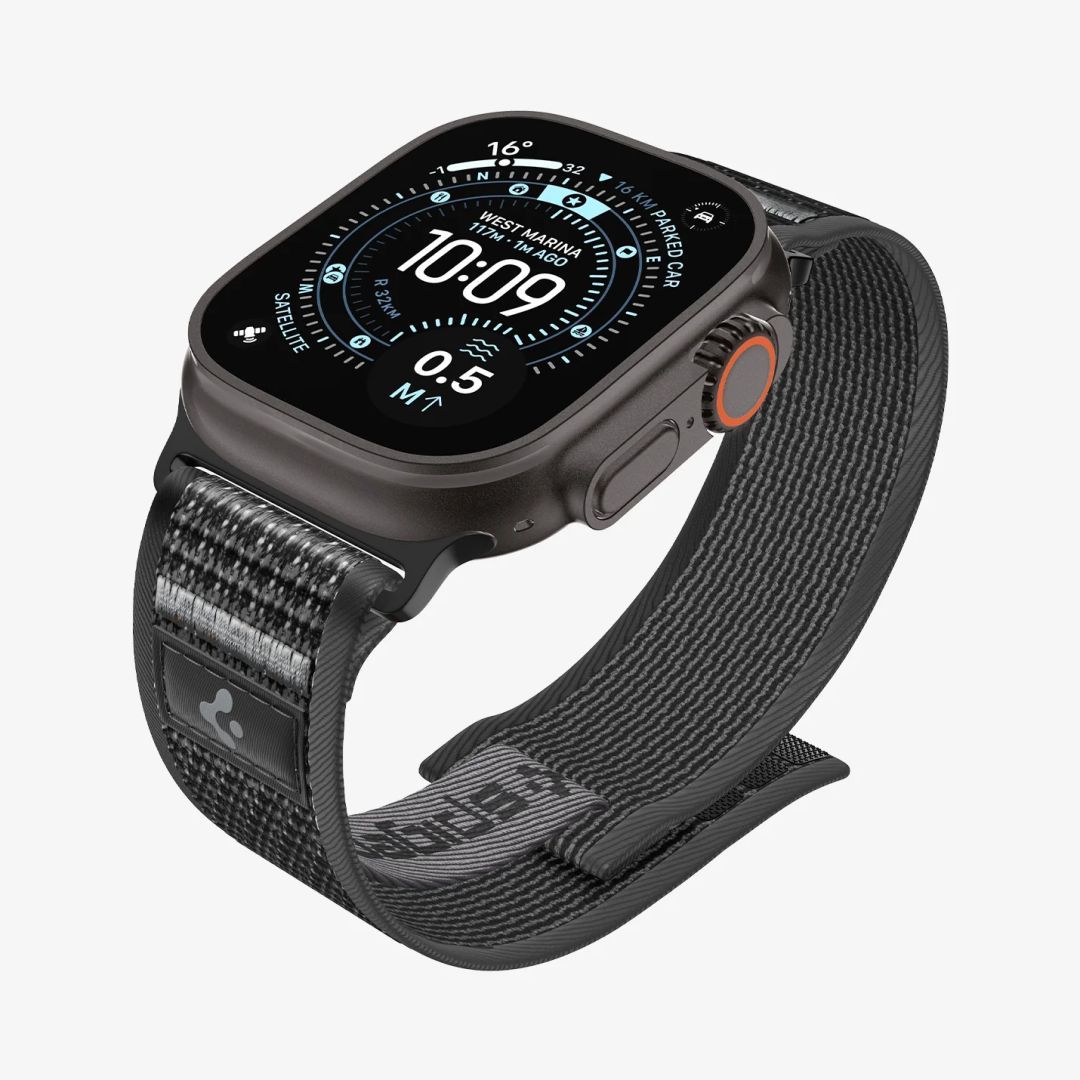 Spigen Athlex Air 2 Active Band for Apple Watch 49mm/46mm/45mm/44mm Black Gray