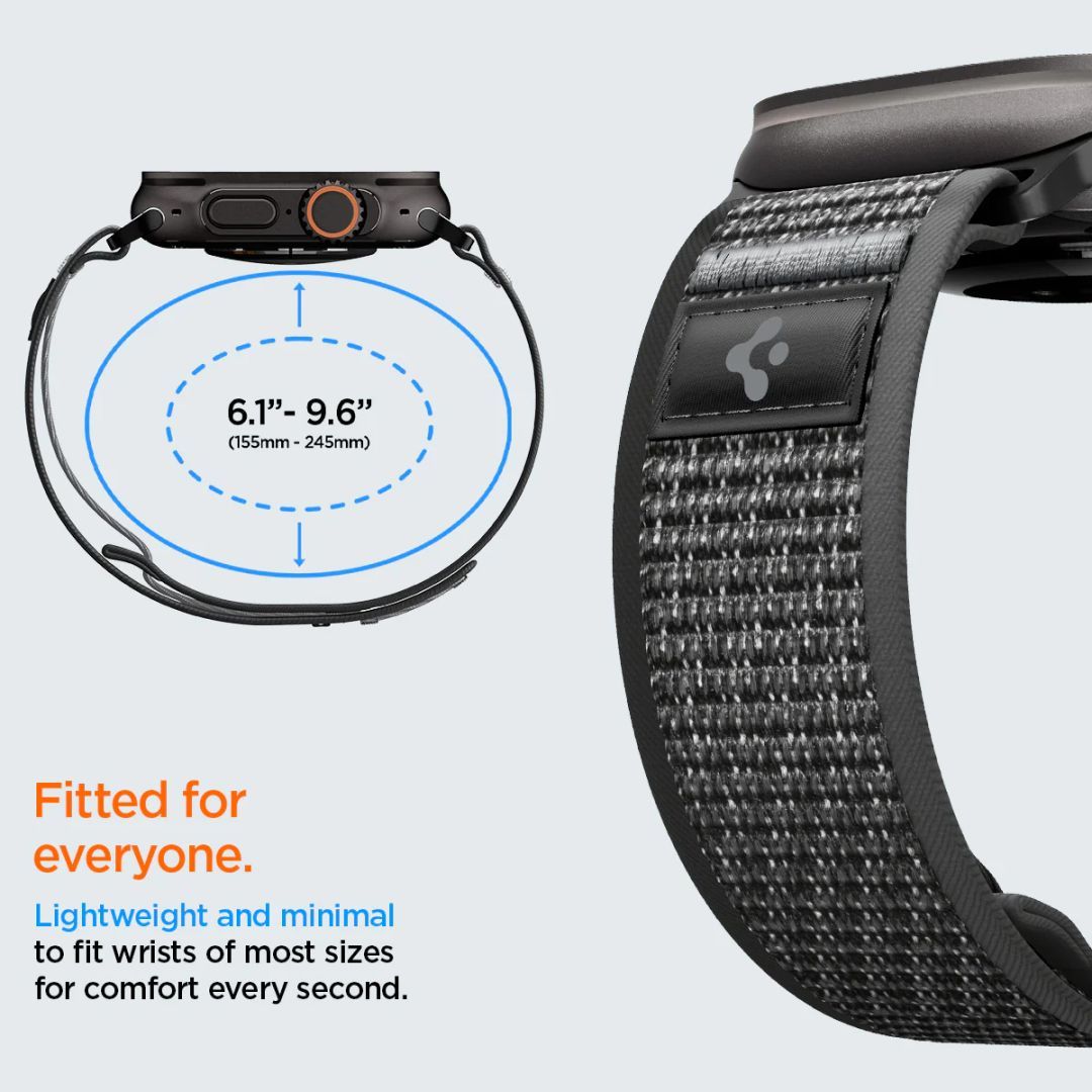 Spigen Athlex Air 2 Active Band for Apple Watch 49mm/46mm/45mm/44mm Black Gray
