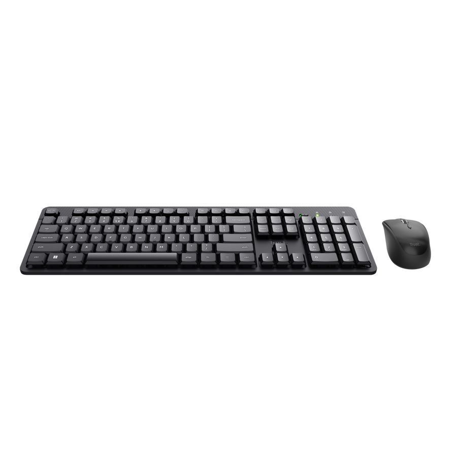 Trust Ody II Silent Wireless Keyboard & Mouse Set Black US Trust Ody II Silent Wireless Keyboard & Mouse Set Black US