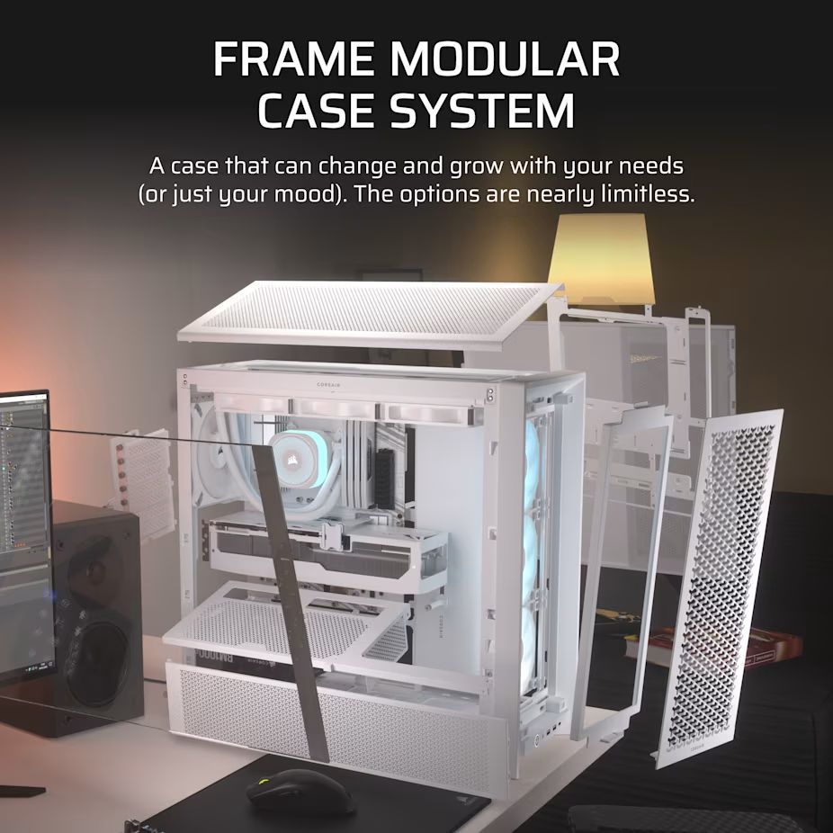 Corsair Frame 4000D RS ARGB Tempered Glass White Corsair Frame 4000D RS ARGB Tempered Glass White