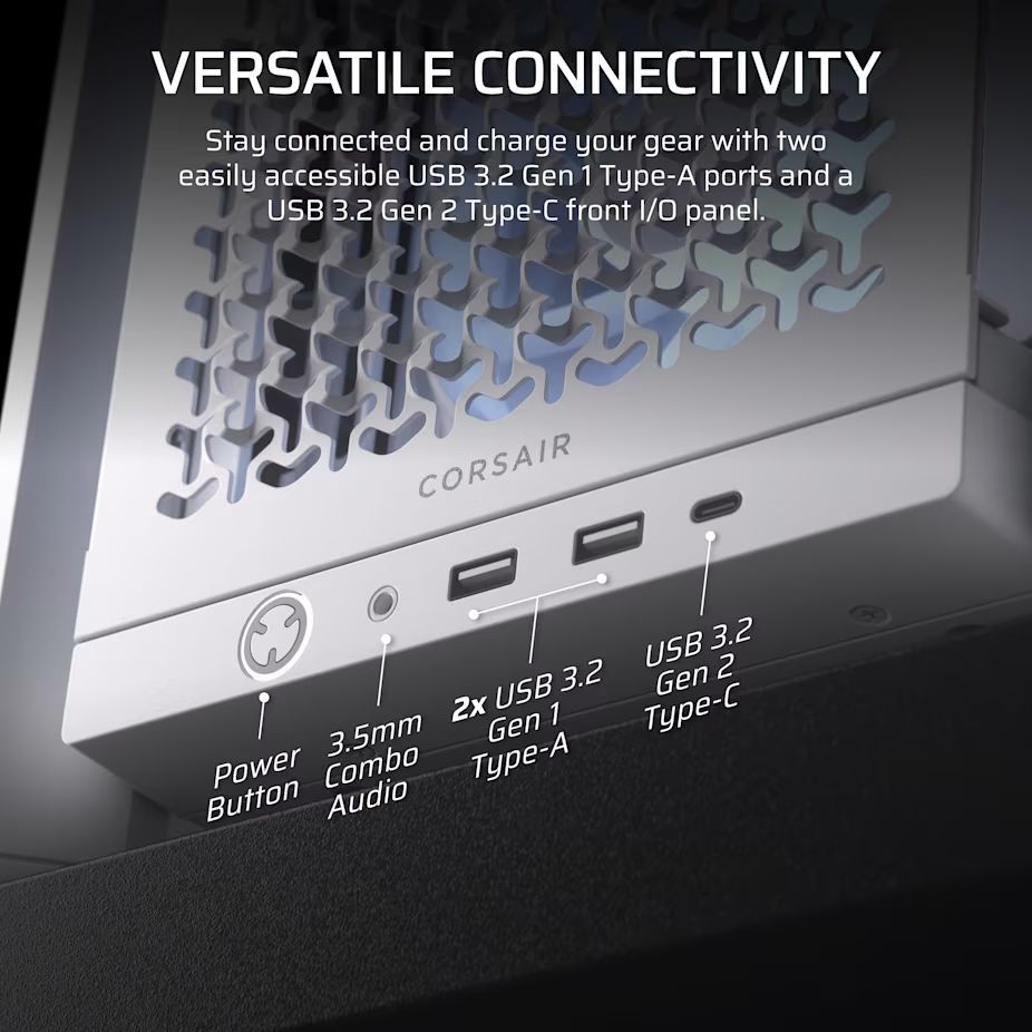 Corsair Frame 4000D RS ARGB Tempered Glass White Corsair Frame 4000D RS ARGB Tempered Glass White