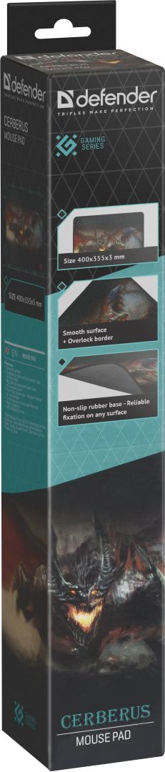 Defender Cerberus XXL Gaming Egérpad Black Defender Cerberus XXL Gaming Egérpad Black