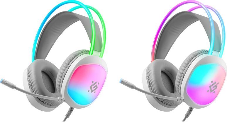 Defender Eclipse RGB Gaming Headset White