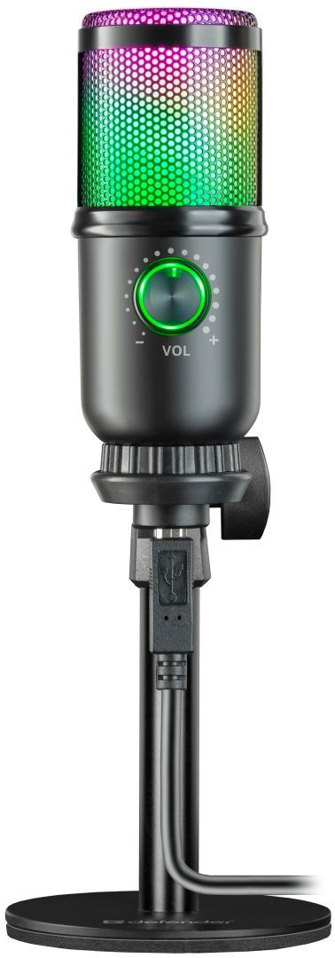 Defender Glow GMC 400 Gaming Stream Microphone Black Defender Glow GMC 400 Gaming Stream Microphone Black