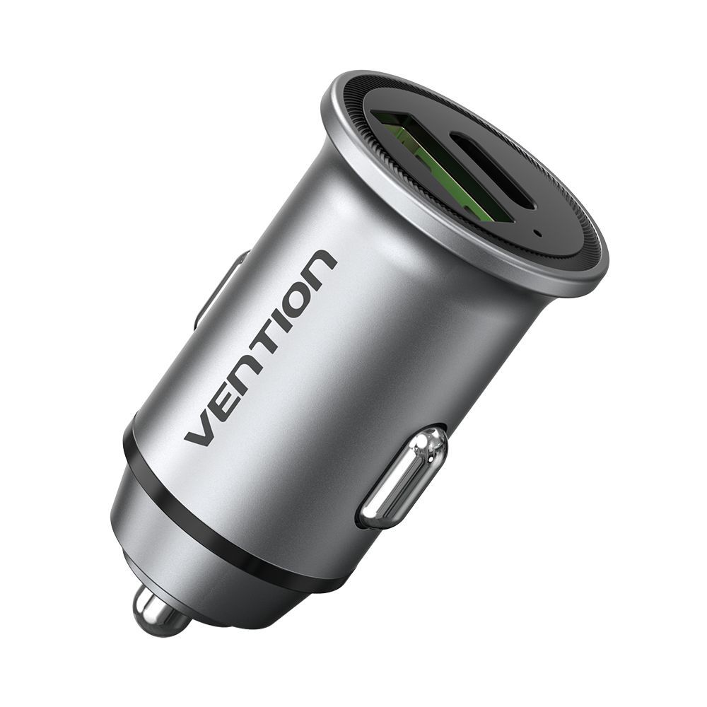 Vention 2-Port Car Charger Silver