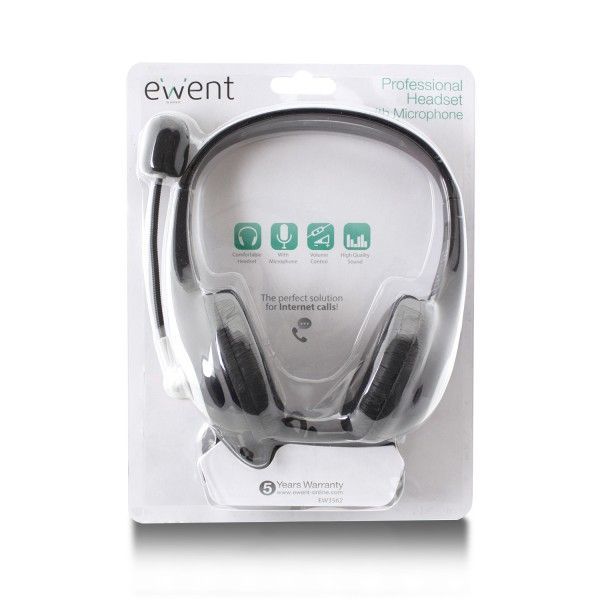 Ewent EW3562 Headset with mic Black Ewent EW3562 Headset with mic Black
