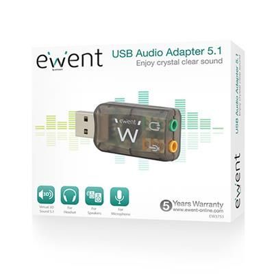 Ewent EW3751 5.1 USB Hangkártya Ewent EW3751 5.1 USB Hangkártya