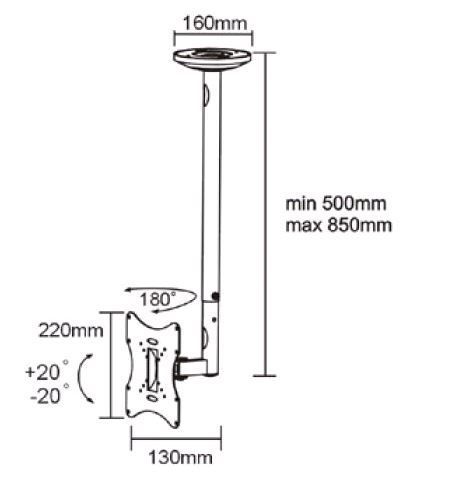 Sunne LCD-A504K Monitor Brackets Sunne LCD-A504K Monitor Brackets