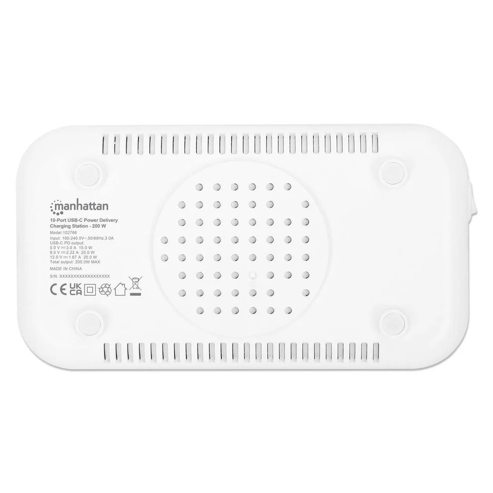 Manhattan 10-Port USB-C Power Delivery Charging Station